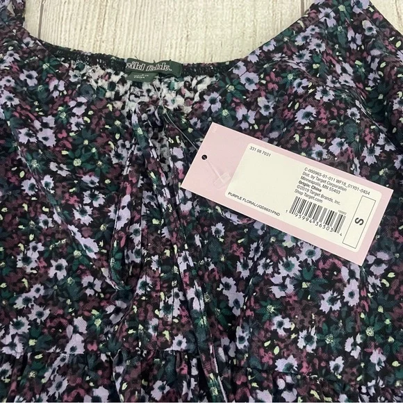 NWT WILD FABLE Women’s Floral Spaghetti Strap Casual Sundress Size Small - Picture 4 of 8